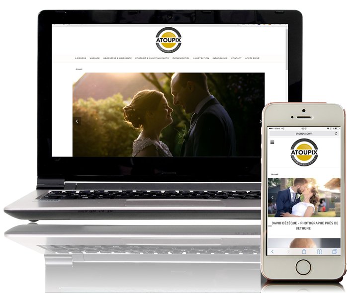 Atoupix, un site responsive par KREATIC