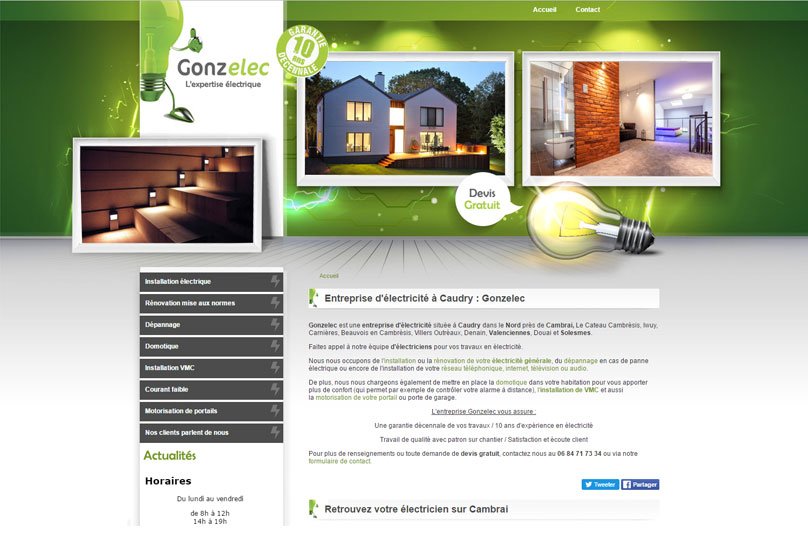 Gonzelec, site par KREATIC Gonzelec, site par KREATIC